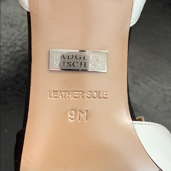 Badgley Mischka leather peep toe slingback classic - Picture 7 of 16